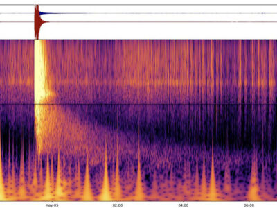 這張光譜圖顯示了在火星上探測到的最大地震