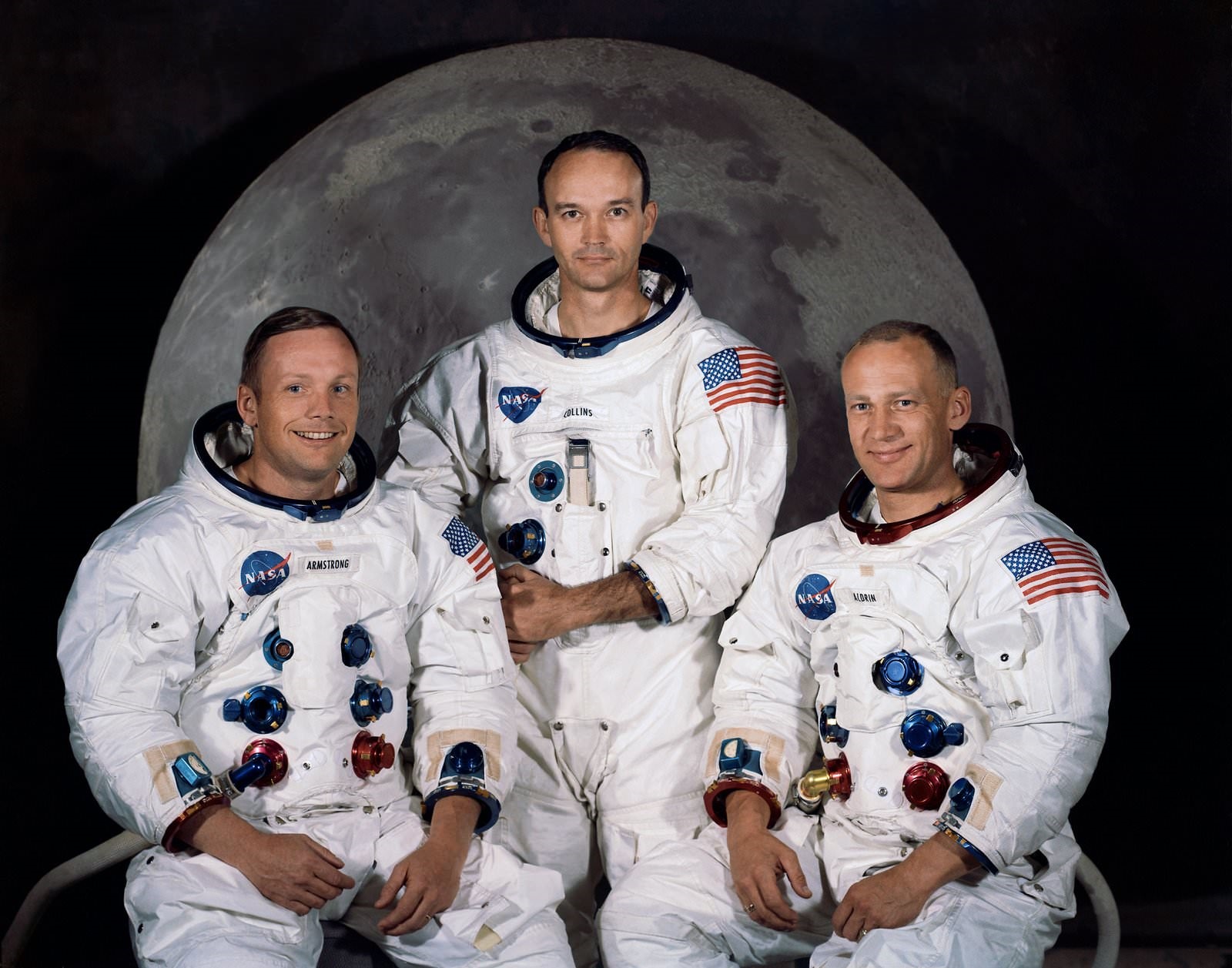 阿波羅 11 號宇航員。圖片來源:NASA