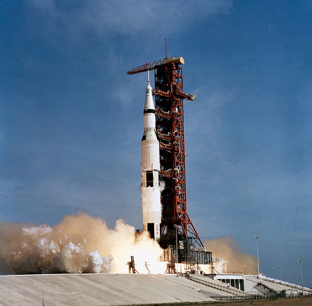 阿波羅11號發射——1969年7月16日。圖片來源:NASA