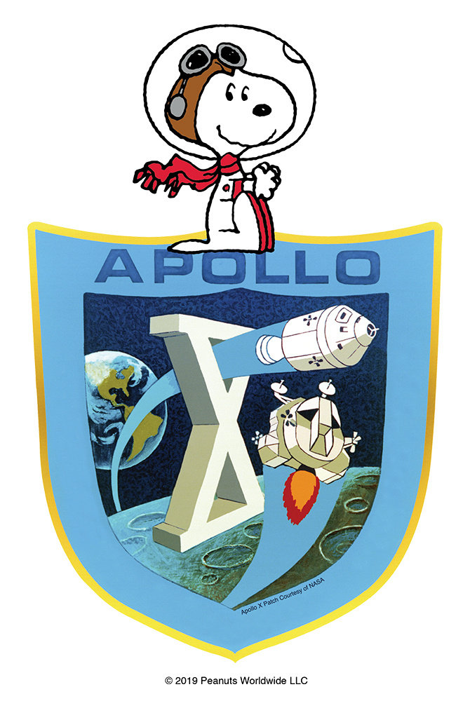 史努比與阿波羅飛船飛向太空