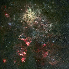 蜘蛛星雲和它的周圍。版權: ESO