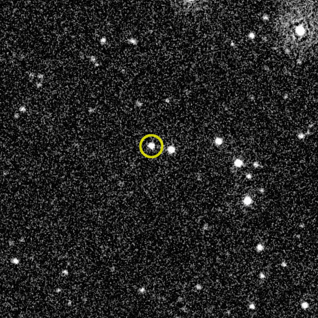 尼爾·格雷爾斯雨燕天文台的望遠鏡拍攝的圖像顯示了GRB 221009A（圈出來部分）的餘輝如何在大約10小時內褪色。